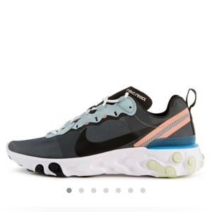 NIKE REACT ELEMENT 55 Unisex Ocean Cube/Black Pink Quartz-blue Hero
